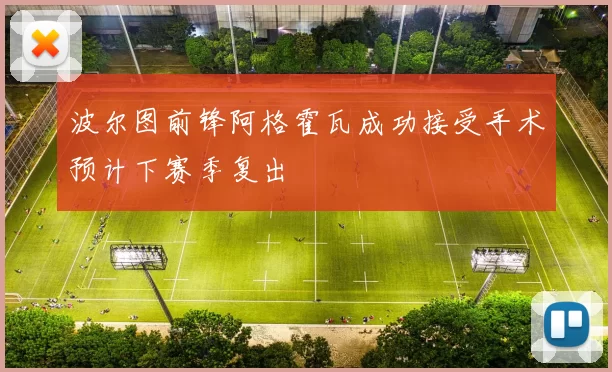 波尔图前锋阿格霍瓦成功接受手术预计下赛季复出