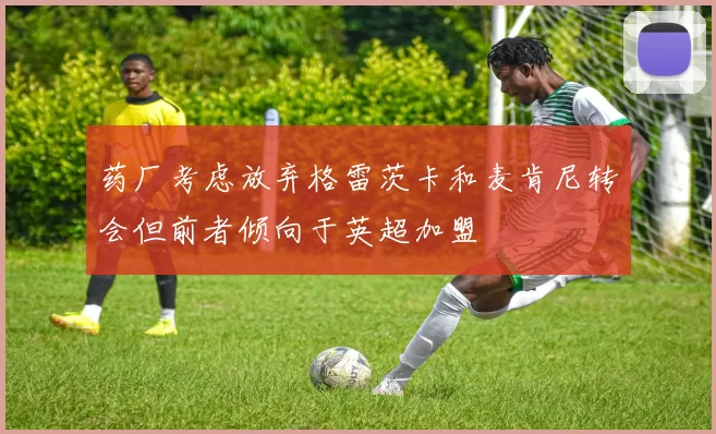 药厂考虑放弃格雷茨卡和麦肯尼转会但前者倾向于英超加盟